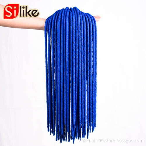 Dreadlocks Crochet Braids Soft Faux Locs Crochet Hair Synthetic Braiding Hair Faux Locs straight Curls Ends SoftCrochet Hair